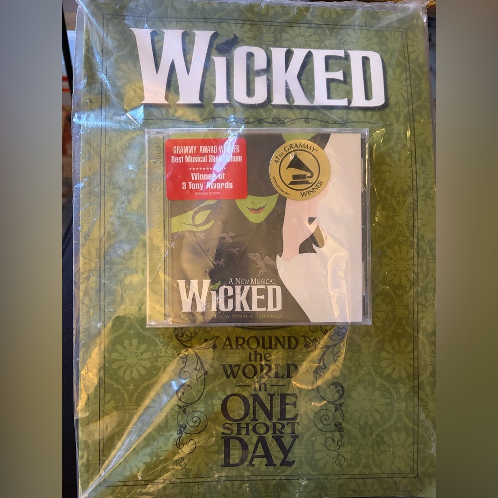 UNOPENED Wicked original Broadway souvenir book with CD